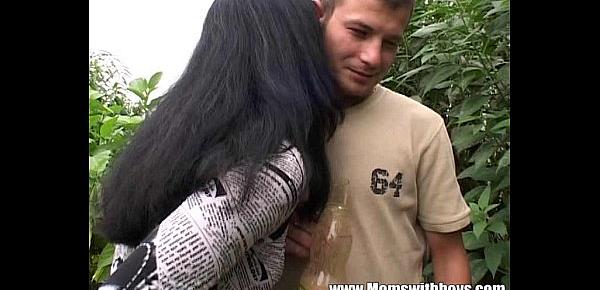  Young Gardener Gets To Fuck His Horny Mature Client